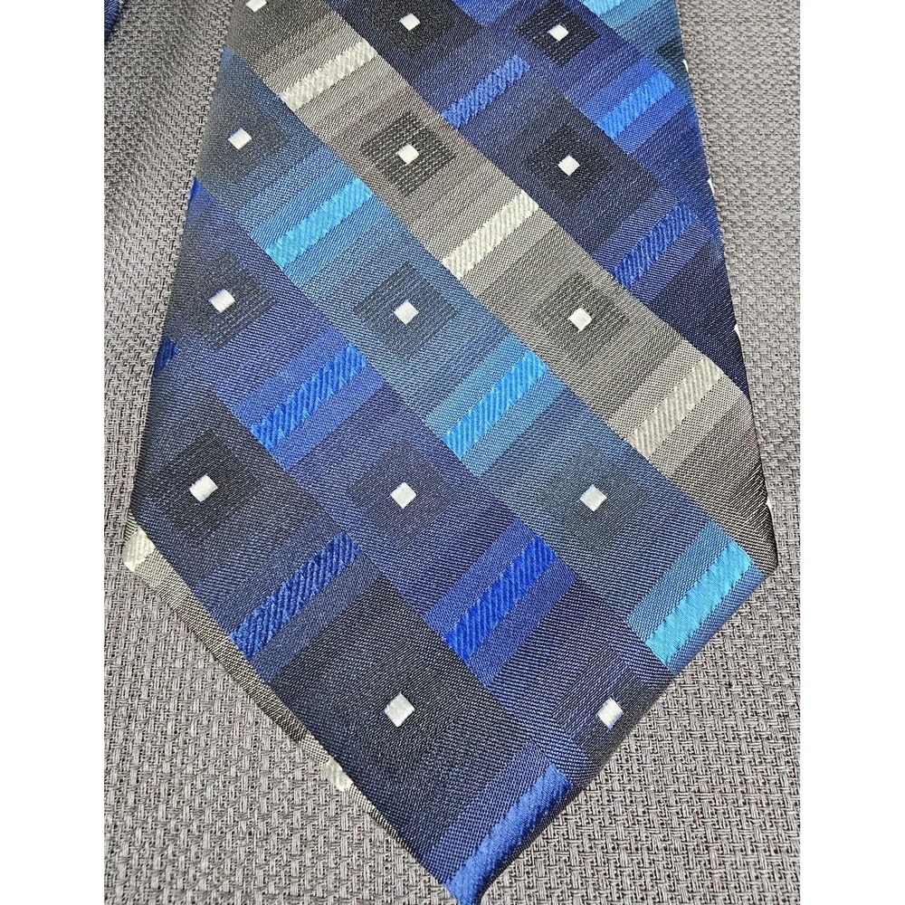 Bespoke Blue 100% Polyester Men's Neck Tie Made‎ In China